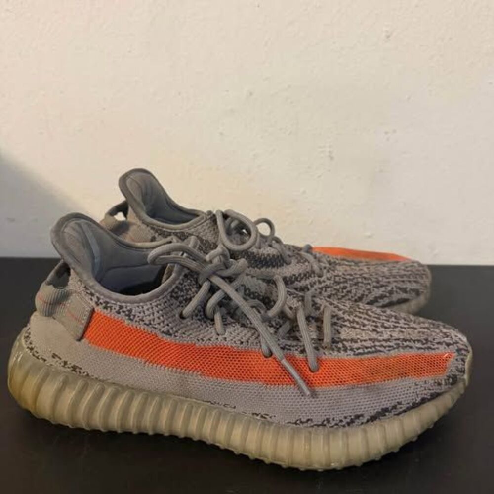 Adidas Yeezy Boost 350 V2 True Form Grey Orange Men’s Size 9.5